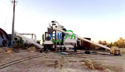 6tph wood block sawdust straw pellet plant project