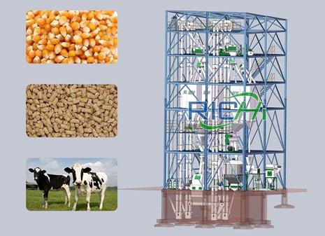 ruminant feed pellet line