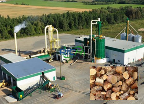 wood blocks pellet plant