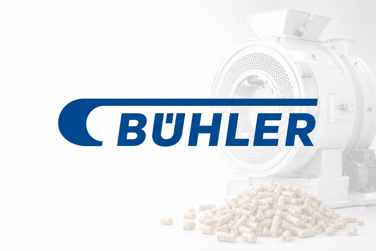 Bühler pellet mill manufacturer brand illustration